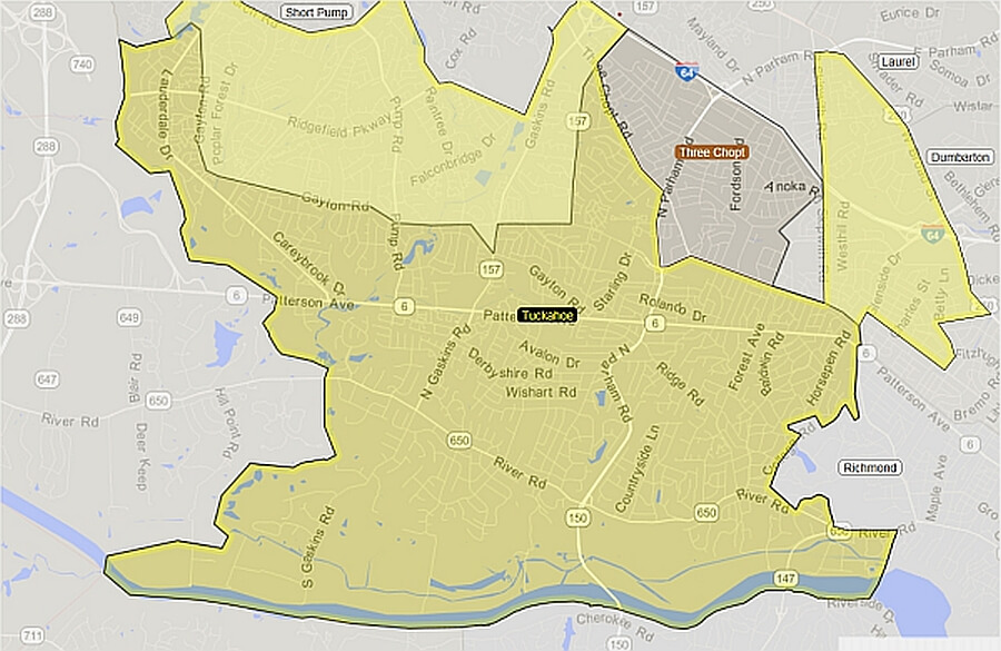 tuckahoe va map